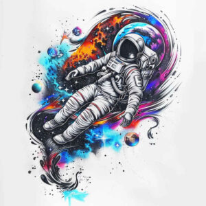 cosmic-silence – tattoo design ideas free ai generated – realism-ink-layering – for-nape – Gallery: cosmos-inkby-ai