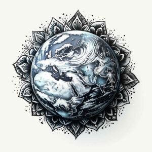 cosmos – tattoo design ideas free ai generated – realism-realistic – for-knee – Gallery: cosmos-inkby-ai