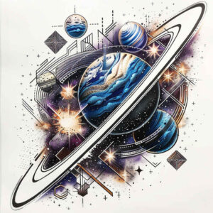 infinity-space – tattoo design ideas free ai generated – neotraditional-rich-shading – for-scapula – Gallery: cosmos-inkby-ai