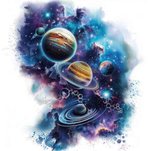 interstellar-journey – tattoo design ideas free ai generated – realism-refined-contrast – for-ankle – Gallery: cosmos-inkby-ai