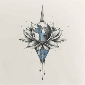 interstellar-space – tattoo design ideas free ai generated – neotraditional-modern-twist – for-forearm – Gallery: cosmos-inkby-ai