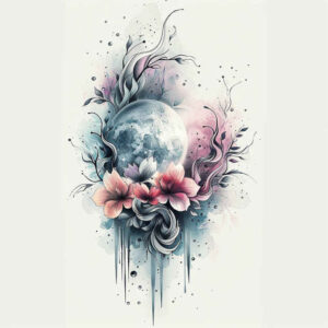 orbiting-body – tattoo design ideas free ai generated – realism-visual-truth – for-chest – Gallery: cosmos-inkby-ai