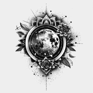 outer-space – tattoo design ideas free ai generated – surrealism-visual-paradox – for-wrist – Gallery: cosmos-inkby-ai