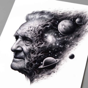 solar-flare – tattoo design ideas free ai generated – neotraditional-vibrant-palette – for-back-of-neck – Gallery: cosmos-inkby-ai