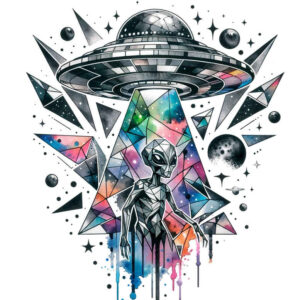 cosmos tattoo design ideas soft-focus astral elements for neck