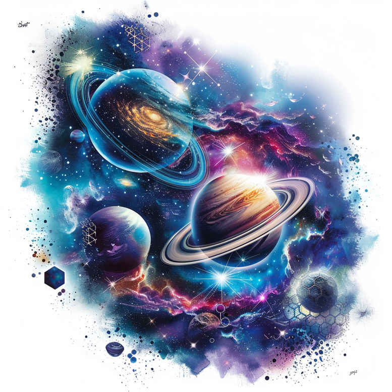 cosmos tattoo design ideas Surrealism morphic transformation astral elements represents endurance