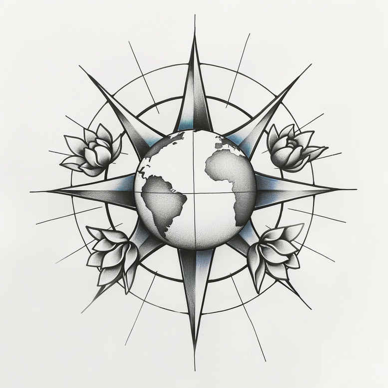 cosmos tattoo design ideas Realism precise gradient cosmic cycles for chest