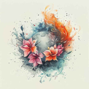 cosmos tattoo design ideas Surrealism altered reality cosmic dawn for stomach