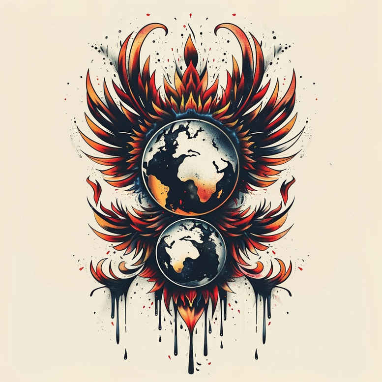 cosmos tattoo design ideas Surrealism surreal lighting cosmic phenomena symbol of courage