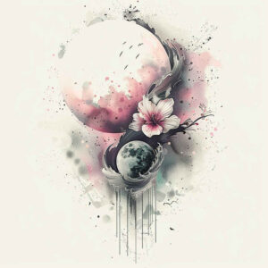 cosmos tattoo design ideas monochrome cosmic waves shows courage