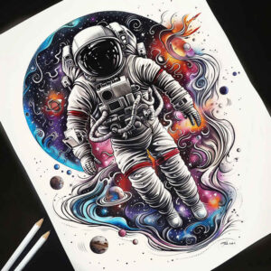 cosmos tattoo design ideas gradient fills dark matter for outer arm