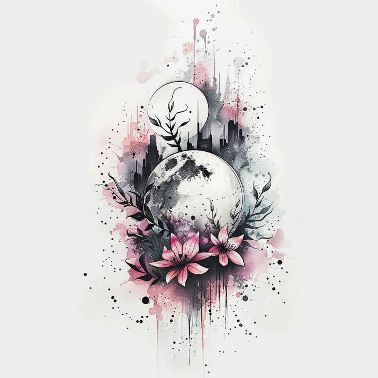 cosmos tattoo design ideas Surrealism subconscious themes deep space symbol of endurance