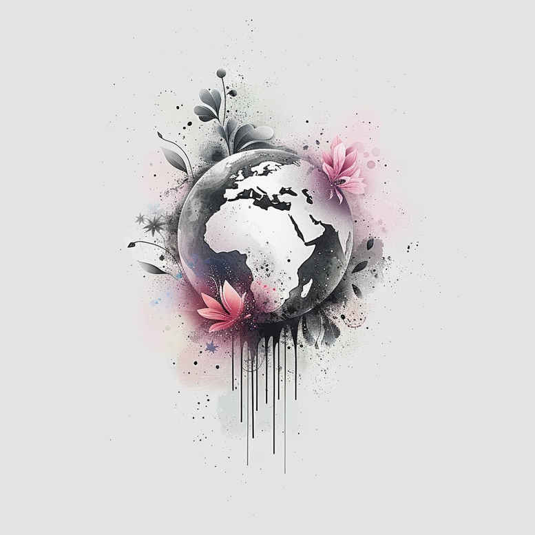 cosmos tattoo design ideas ink realism stardust for upper chest