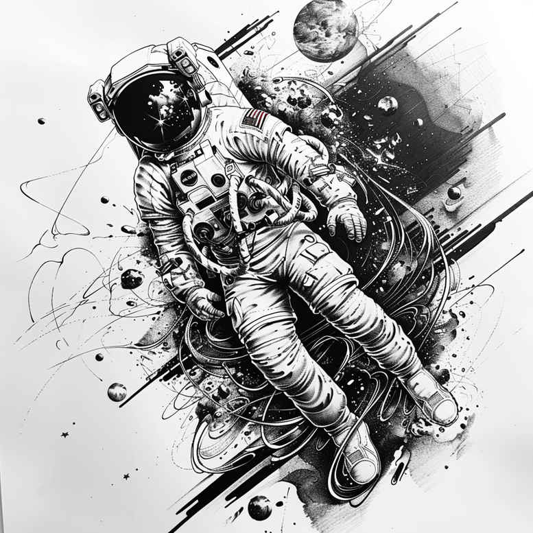 cosmos tattoo design ideas rich blacks starlight for upper arm
