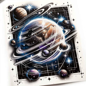 cosmos tattoo design ideas enhanced shading stellar birth for palm