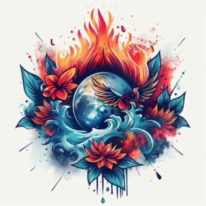 cosmos tattoo design ideas Realism anatomical accuracy stellar birth for upper thigh