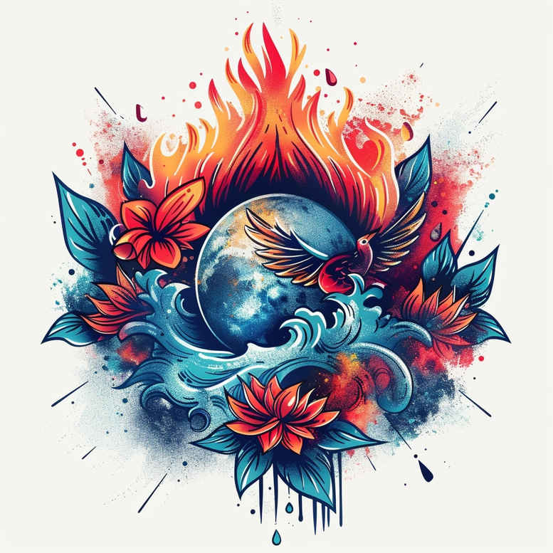cosmos tattoo design ideas Realism anatomical accuracy stellar birth for upper thigh