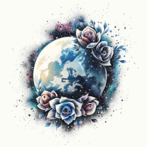 cosmos tattoo design ideas Realism refined lines stellar clusters represents strength
