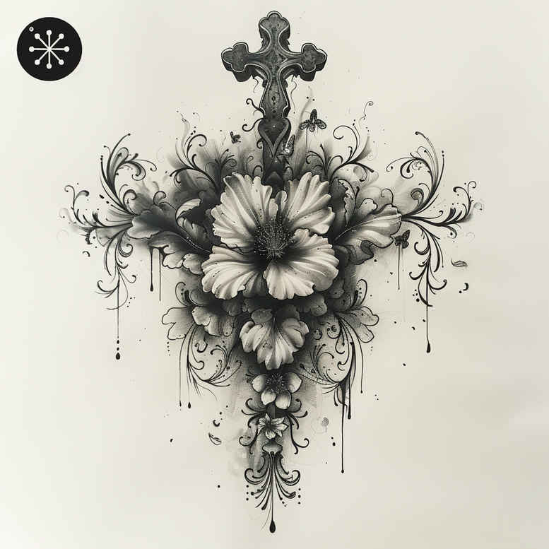 crosses tattoo design ideas realistic movement abstract shows resilience