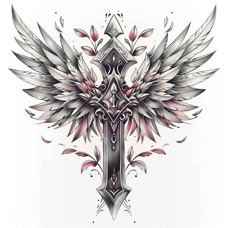 crosses tattoo design ideas true-to-life bold contrast meaning determination