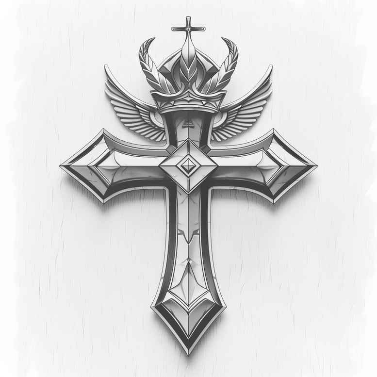 crosses tattoo design ideas macro divine for calf