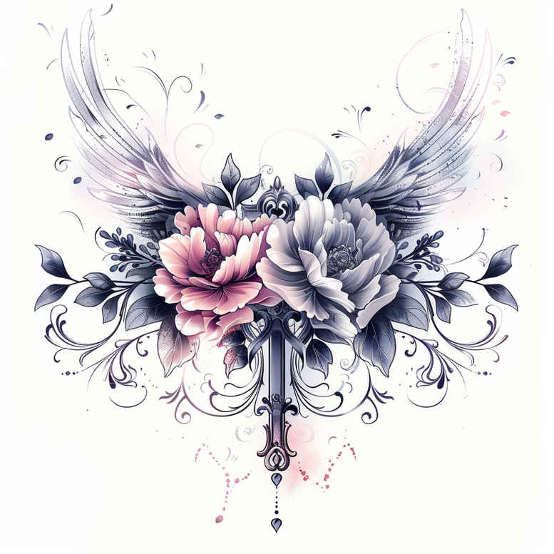 crosses tattoo design ideas photo-realistic symbolic symbolising determination