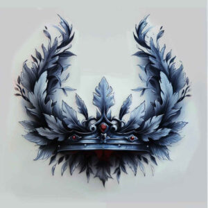 diamond-cut – tattoo design ideas free ai generated – neotraditional-classic-composition – for-knee – Gallery: crowns-and-diamonds-inkby-ai