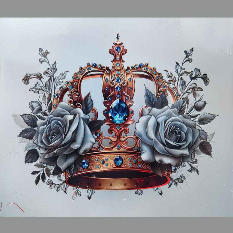 diamond-icon – tattoo design ideas free ai generated – neotraditional-vivid-detail – for-ankle – Gallery: crowns-and-diamonds-inkby-ai