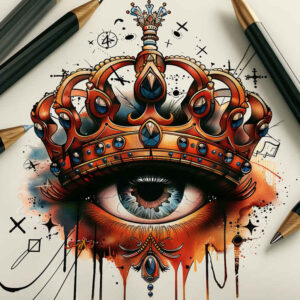 diamonds – tattoo design ideas free ai generated – realism-soft-contrast – for-side – Gallery: crowns-and-diamonds-inkby-ai