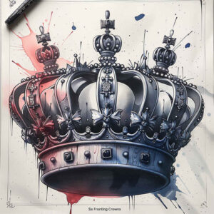 kings-crown – tattoo design ideas free ai generated – realism-photographic-quality – for-back-of-neck – Gallery: crowns-and-diamonds-inkby-ai
