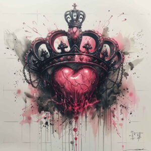 queens-crown – tattoo design ideas free ai generated – surrealism-dreamlike – for-shoulder – Gallery: crowns-and-diamonds-inkby-ai