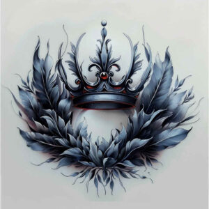 shaded-crown – tattoo design ideas free ai generated – surrealism-subconscious-themes – for-chest – Gallery: crowns-and-diamonds-inkby-ai