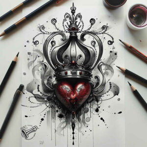 crowns-and-diamonds tattoo design ideas subtle shape artistic embodying resilience