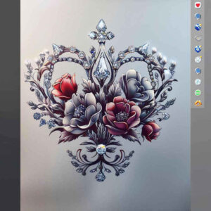 crowns-and-diamonds tattoo design ideas pure design artistic for foot