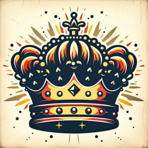crowns-and-diamonds tattoo design ideas essential lines classic for biceps