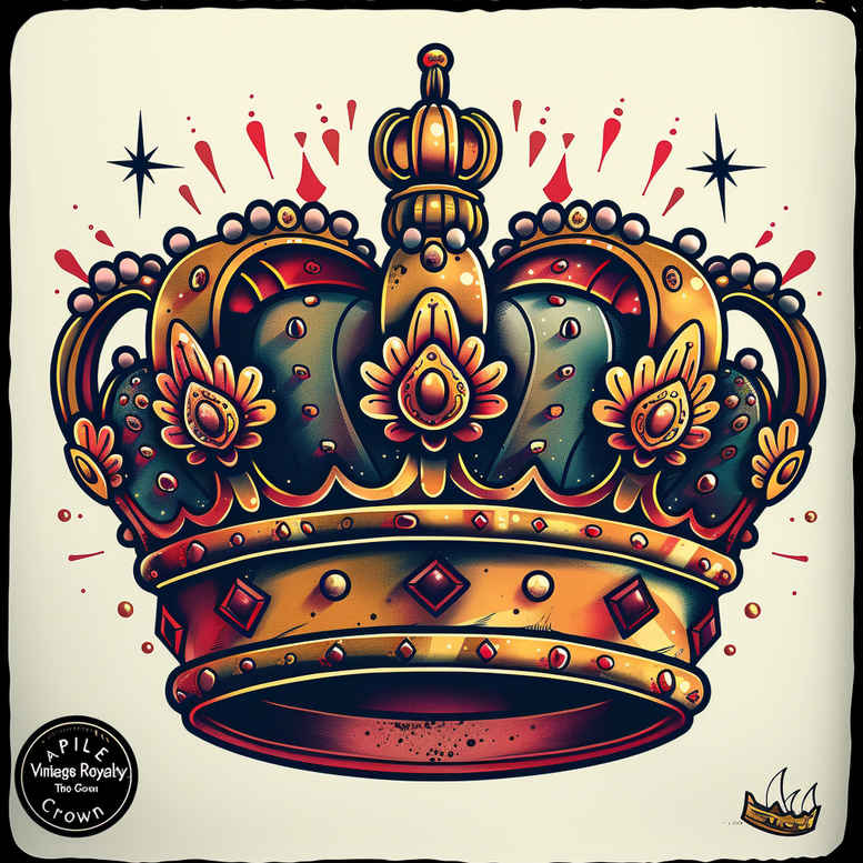 crowns-and-diamonds tattoo design ideas clear edge classic stands for courage