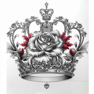crowns-and-diamonds tattoo design ideas point minimal crown with jewels for spine
