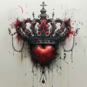 crowns-and-diamonds tattoo design ideas clean lines delicate highlights shows courage