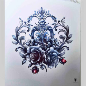 crowns-and-diamonds tattoo design ideas no background detailed linework represents endurance