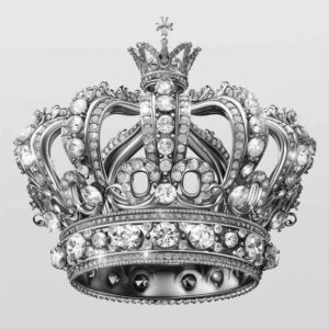 crowns-and-diamonds tattoo design ideas silent detailed shading stands for perseverance