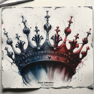 crowns-and-diamonds tattoo design ideas simple form elegant curves for knee
