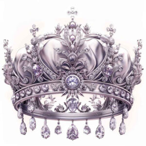 crowns-and-diamonds tattoo design ideas outline only elegant for lower chest