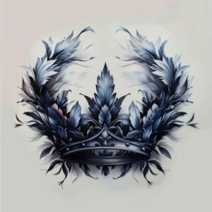 crowns-and-diamonds tattoo design ideas thin script geometric embodying determination