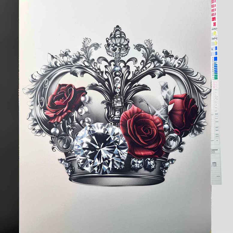 crowns-and-diamonds tattoo design ideas simple icon high contrast for wrist