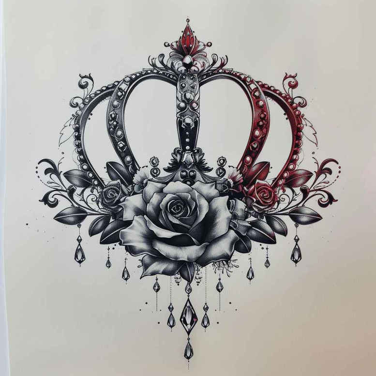 crowns-and-diamonds tattoo design ideas little tattoo luxurious design for forearm
