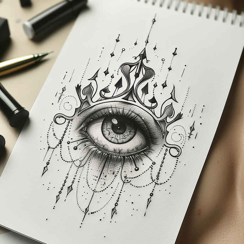 crowns-and-diamonds tattoo design ideas dainty ornamental stands for resilience