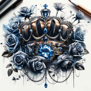 crowns-and-diamonds tattoo design ideas nonintrusive polished for abdomen