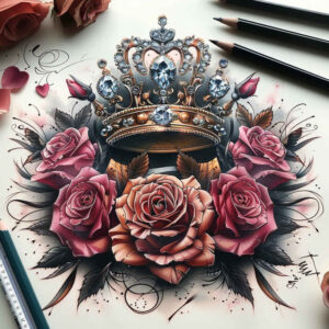 crowns-and-diamonds tattoo design ideas discreet ink polished meaning perseverance