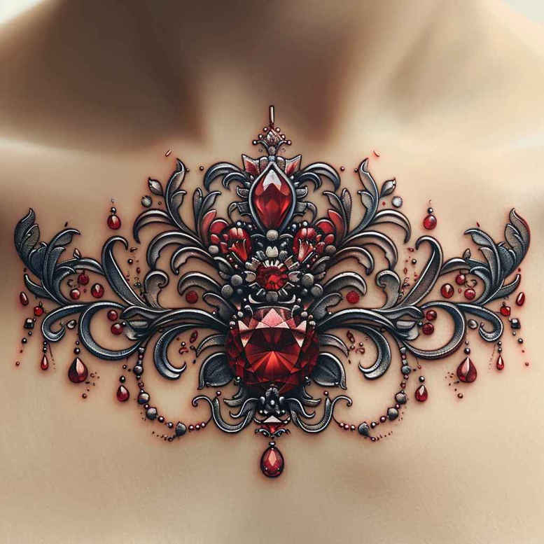 crowns-and-diamonds tattoo design ideas basic power symbol shows courage