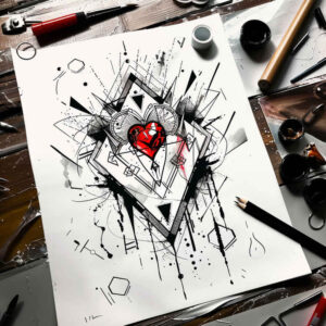 crowns-and-diamonds tattoo design ideas airy precious stone motifs for back shoulder